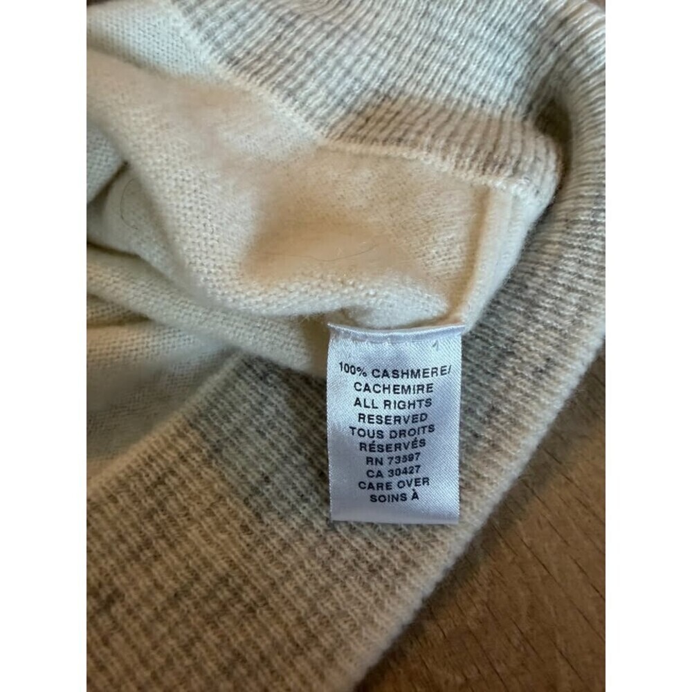 Men's Raffi V-neck 100% Cashmere Sweater - Size M - Picture 3 of 4
